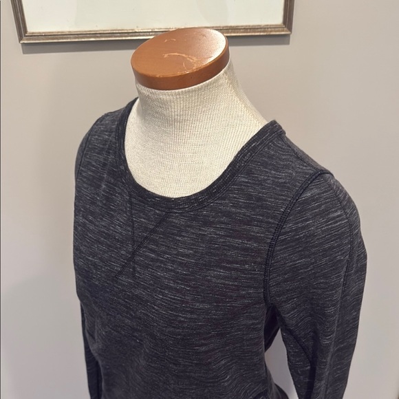 Lululemon - Exhalation Pullover II - Heathered Marled Black - Size 4 - Picture 11 of 13
